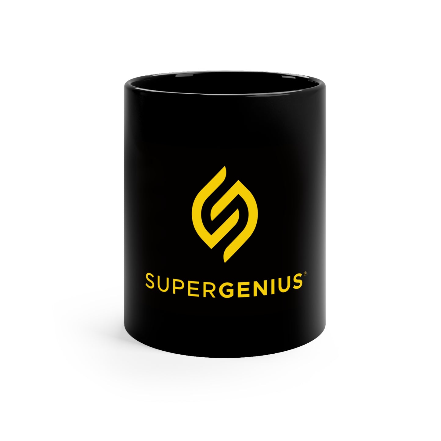 SuperGenius 11oz Black Mug