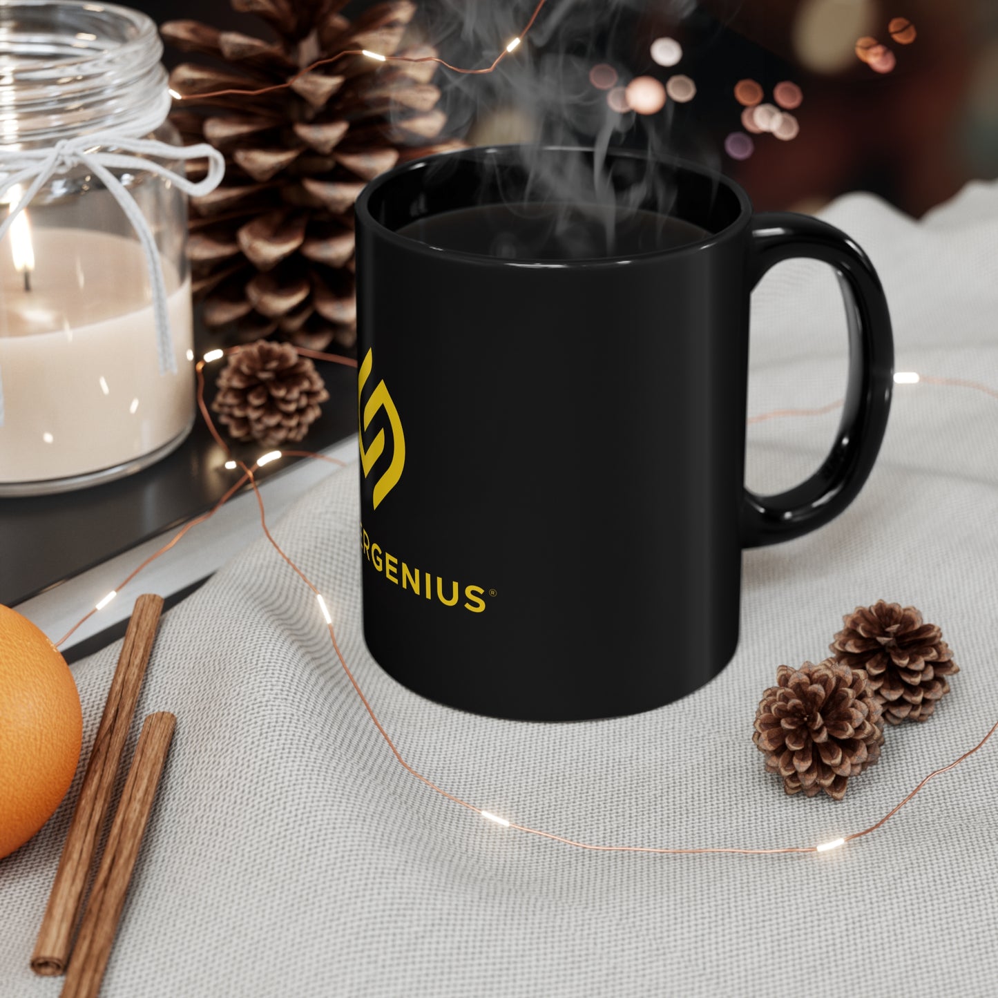SuperGenius 11oz Black Mug